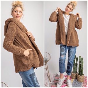 ▪️RESTOCKED▪️MOCHA SHERPA TEDDY BEAR COAT